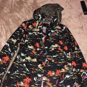 Hurley Windbreaker with Surf Pattern